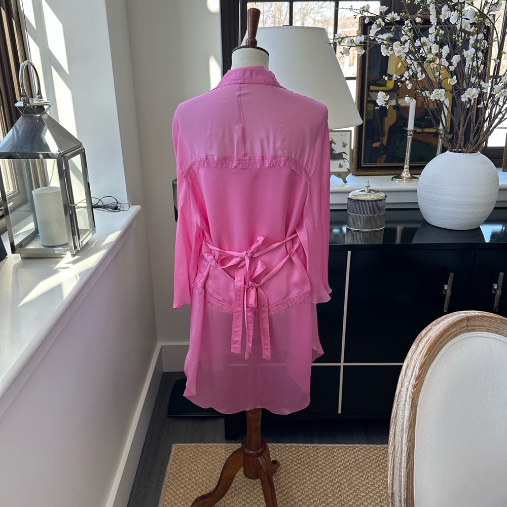 Chado Ralph Rucci Silk Chiffon Tunic S/M - Picture 14 of 14
